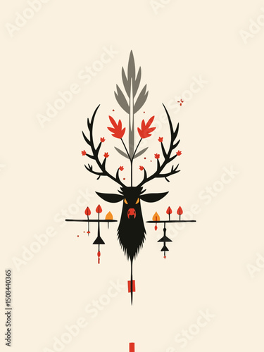 nordic traditions Asatru symbol illustration