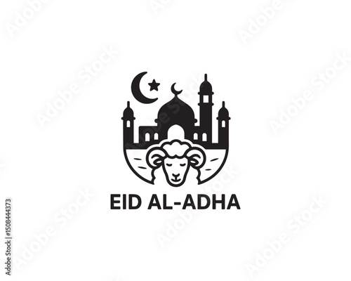 Eid Al Adha icon vector art illustration