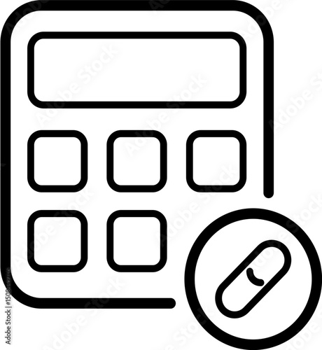 Medication dosage calculator icon