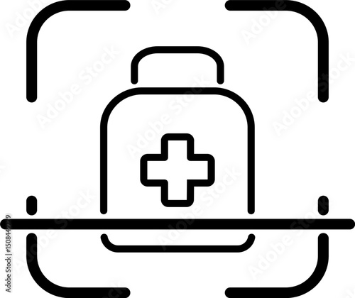 Scan pill image for identification icon