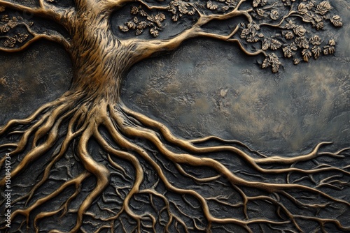 Bronze tree of life wall art sculpture