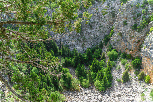 The scenic view of Kayaağıl Obruğu (Kayaağıl sinkhole), at Dikmen village, Akseki, Antalya