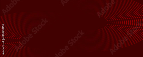 Dark red dynamic abstract vector background with diagonal lines. 3d business presentation banner cover for sales event evening party. Fast moving circles, soft wave lines and decoration lines. Ep 10