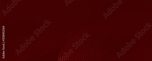 Dark red dynamic abstract vector background with diagonal lines. 3d business presentation banner cover for sales event evening party. Fast moving circles, soft wave lines and decoration lines. Ep 10
