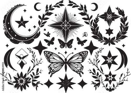 Celestial Boho Silhouette Bundle 