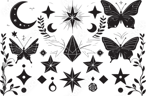 Celestial Boho Silhouette Bundle 