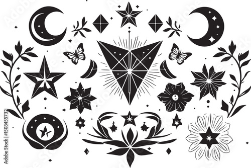 Celestial Boho Silhouette Bundle 