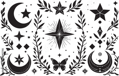 Celestial Boho Silhouette Bundle 