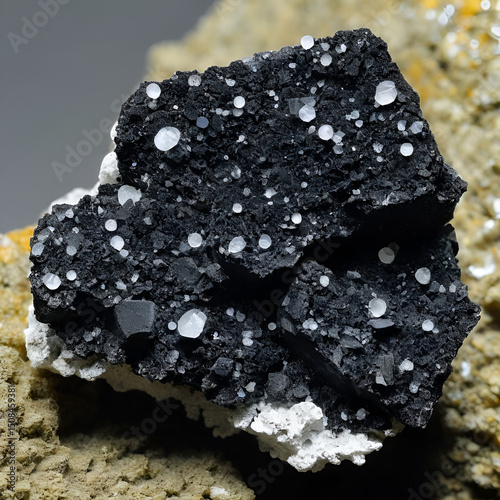 neptunite and natrolite on crosite