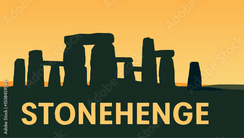 Stonehenge at Dawn with Mist