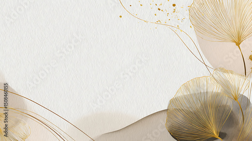 Elegant Watercolor Floral Abstract Background