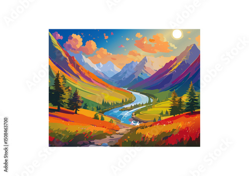 The river, too, held its own allure. One could imagine dipping a hand into its cool, clear waters, feeling the smooth, polished stones beneath. Or perhaps sitting on a sun-warmed rock, watching the cu