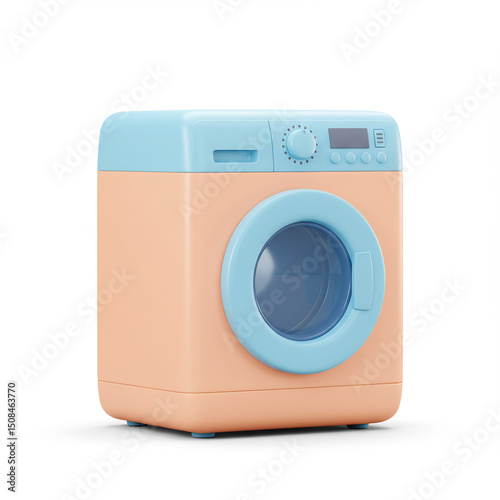 3D Washing Machine in Stylized Design.