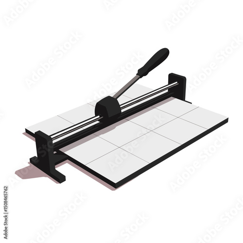 Paper cutter on grid, for crafts