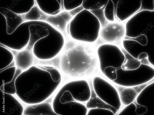 A futuristic and surreal digital 3D design art serves as an abstract background with fractal illustration suitable for meditation and decoration as wallpaper