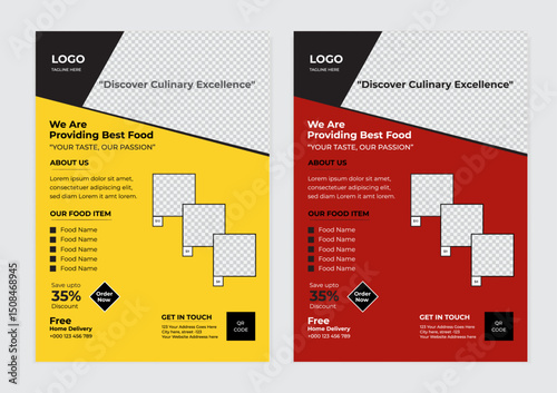 food flyer layout