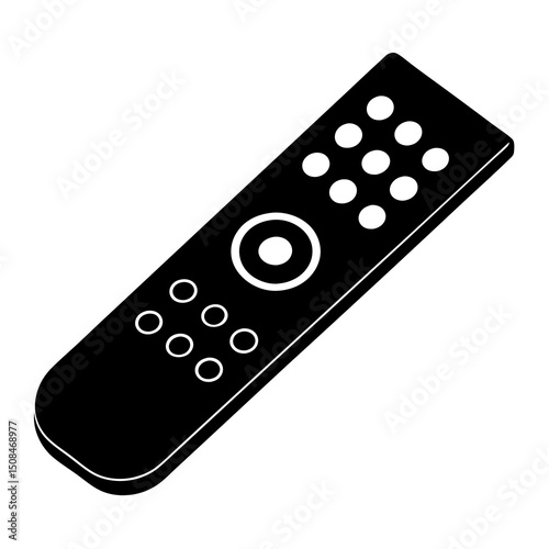 remote control on white background  