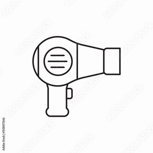 hair dryer icon vector sign