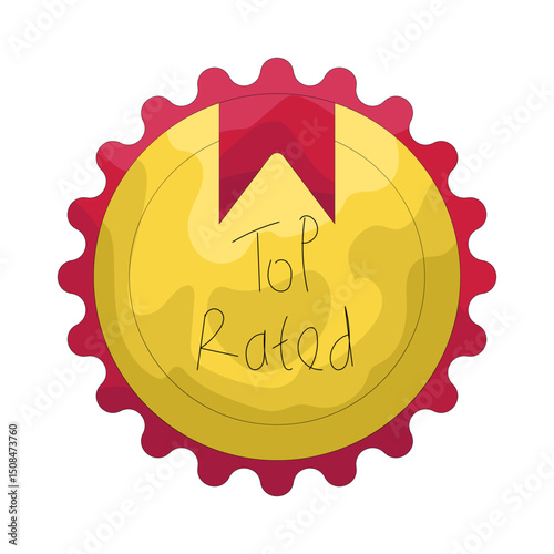 Illustration of Top Rated Badge  