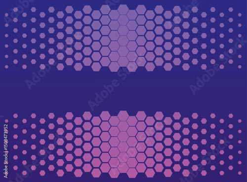 Abstract colorful geometric background. Hexagonal pattern with gradation. 10 Eps editable. Halftone hexagonal retro simple pattern. Vector honeycomb.