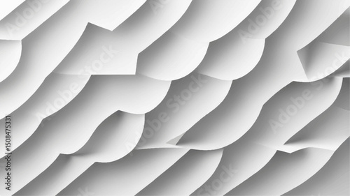 Abstract white background with futuristic  wave lines and smooth curve design illustration