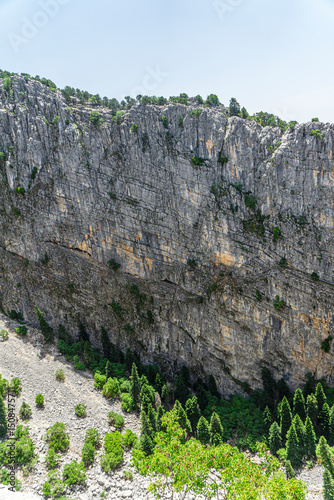 The scenic view of Kayaağıl Obruğu (Kayaağıl sinkhole), at Dikmen village, Akseki, Antalya