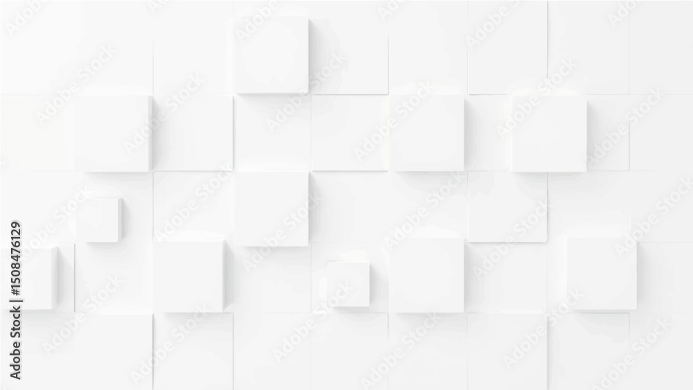 Abstract white squared paper texture, a blank note sheet with a subtle grid pattern background.