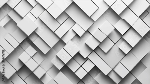 Grid of wave offset gradient squares or boxes geometry background wallpaper banner, flat lay (8)