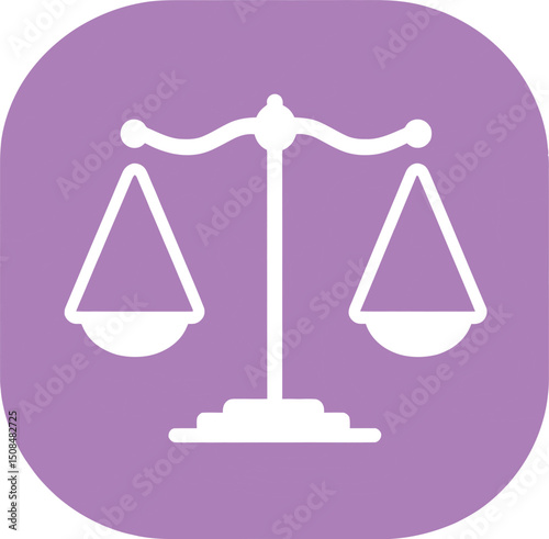 Justice scales law legal balance symbol icon sign judgment court system equality fairness 