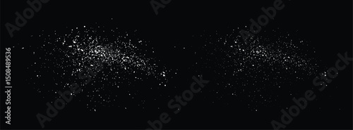 Real snowflakes isolated blizzard background design