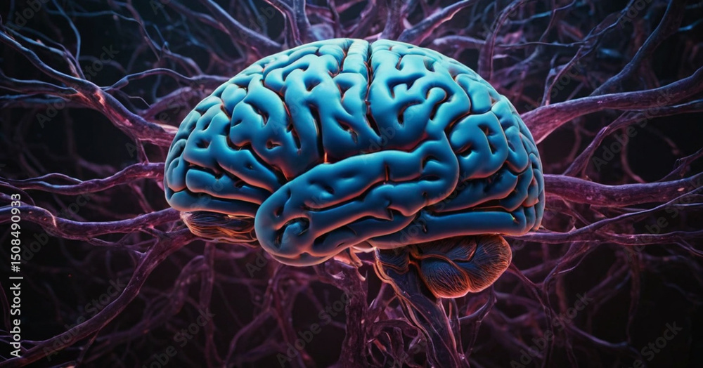 Fototapeta premium 3d rendered illustration of a brain