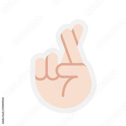 Crossed Fingers Light Skin