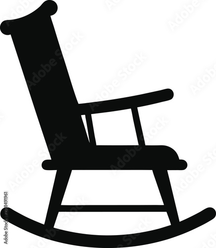 wooden rocking chair