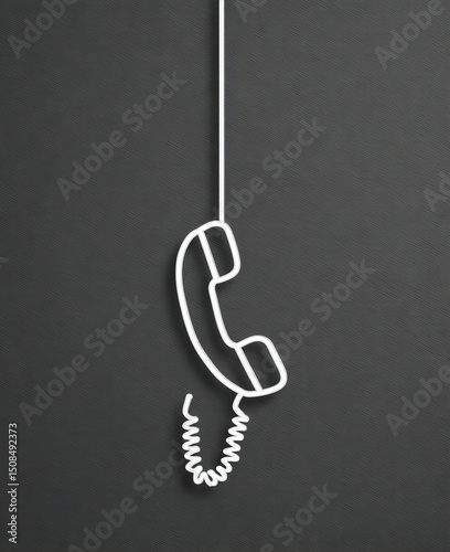 A vintage phone from the 20th century, characterized by its dial-up functionality and landline connection, exemplifies retro communication devices