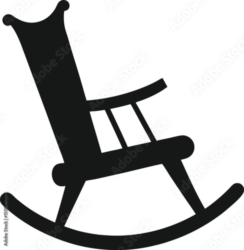 wooden rocking chair