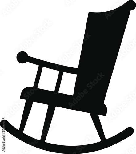 wooden rocking chair