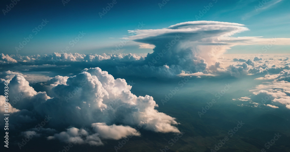 Fototapeta premium clouds over the mountains