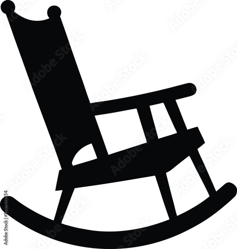 wooden rocking chair