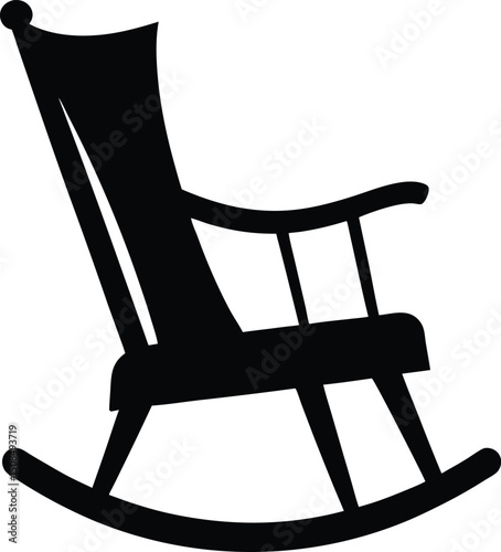 wooden rocking chair