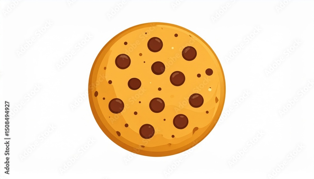 Chocolate Chip Cookie Pixel Art Illustration Chocolate Chip Cookie Pixel Art Illustration