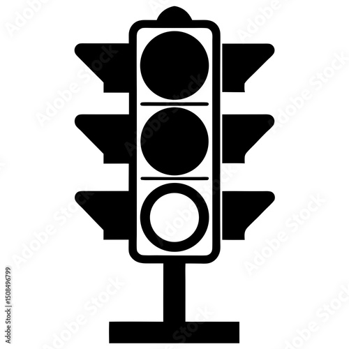 traffic light on white background .svg