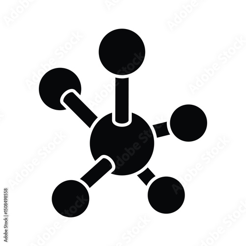 Get a glimpse of this isometric icon of molecules