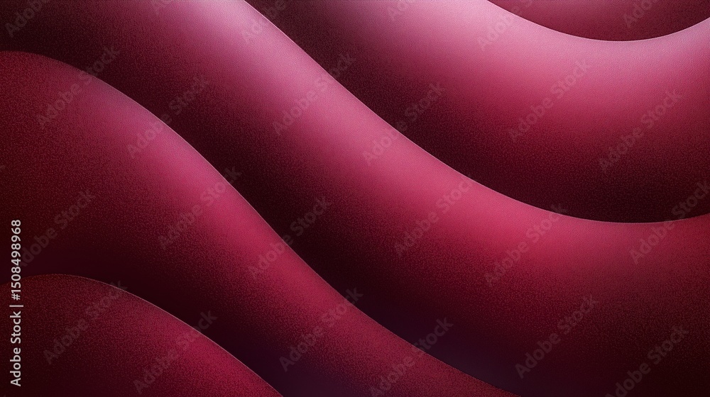 Fototapeta premium grainy dark wine red metallic texture abstract geometric curves background banner with blank space.