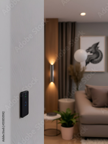 Modern Smart Light Switch in a Stylish Home