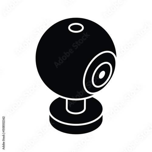 A captivating isometric icon showing system camera