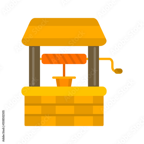 Water Well Vector Icon