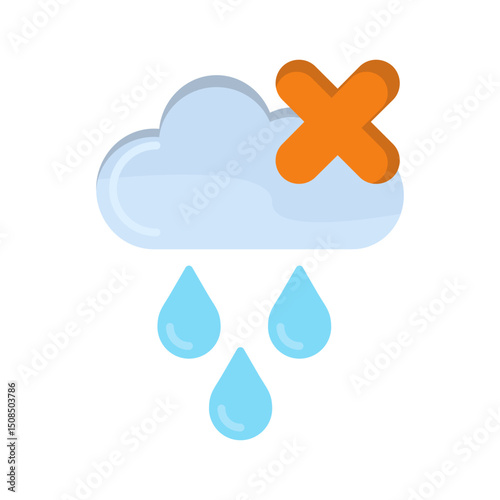 No Rain Vector Icon
