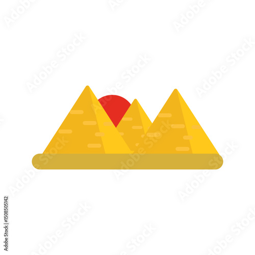Pyramid Vector Icon