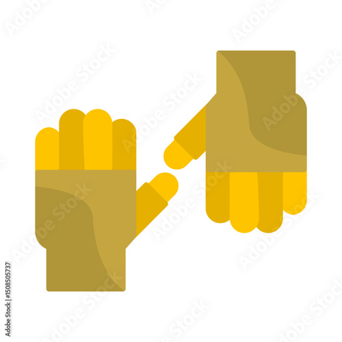 Cycling Gloves Vector Icon