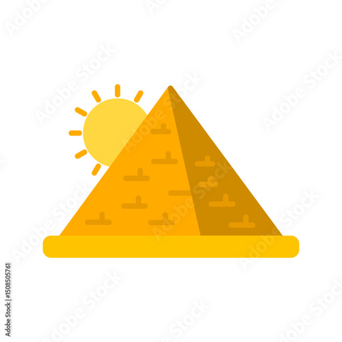 Pyramid Vector Icon
